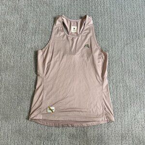 Tracksmith racerback tanktop, blush/neutral, Medium